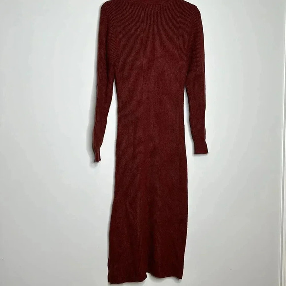 Hippie Rose Sweater Dress with Side Buttons - Picture 7 of 9